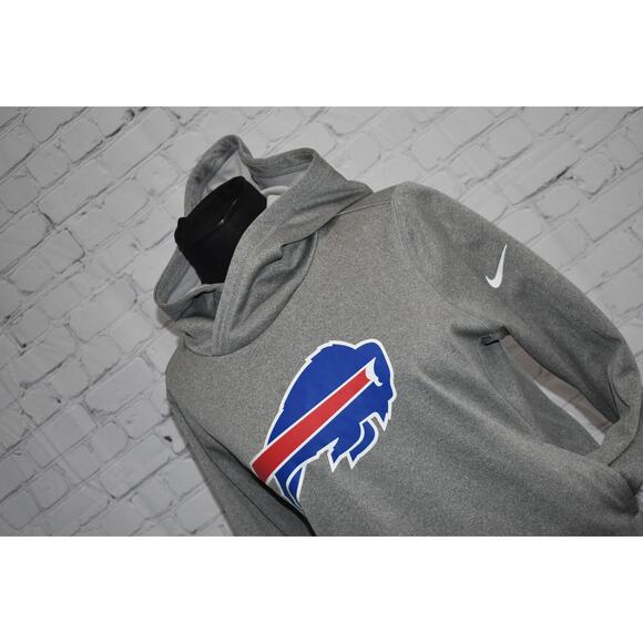 Nike Gray Sweatshirt with Blue and Red Logo - Picture 1 of 6